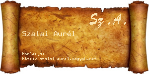 Szalai Aurél névjegykártya